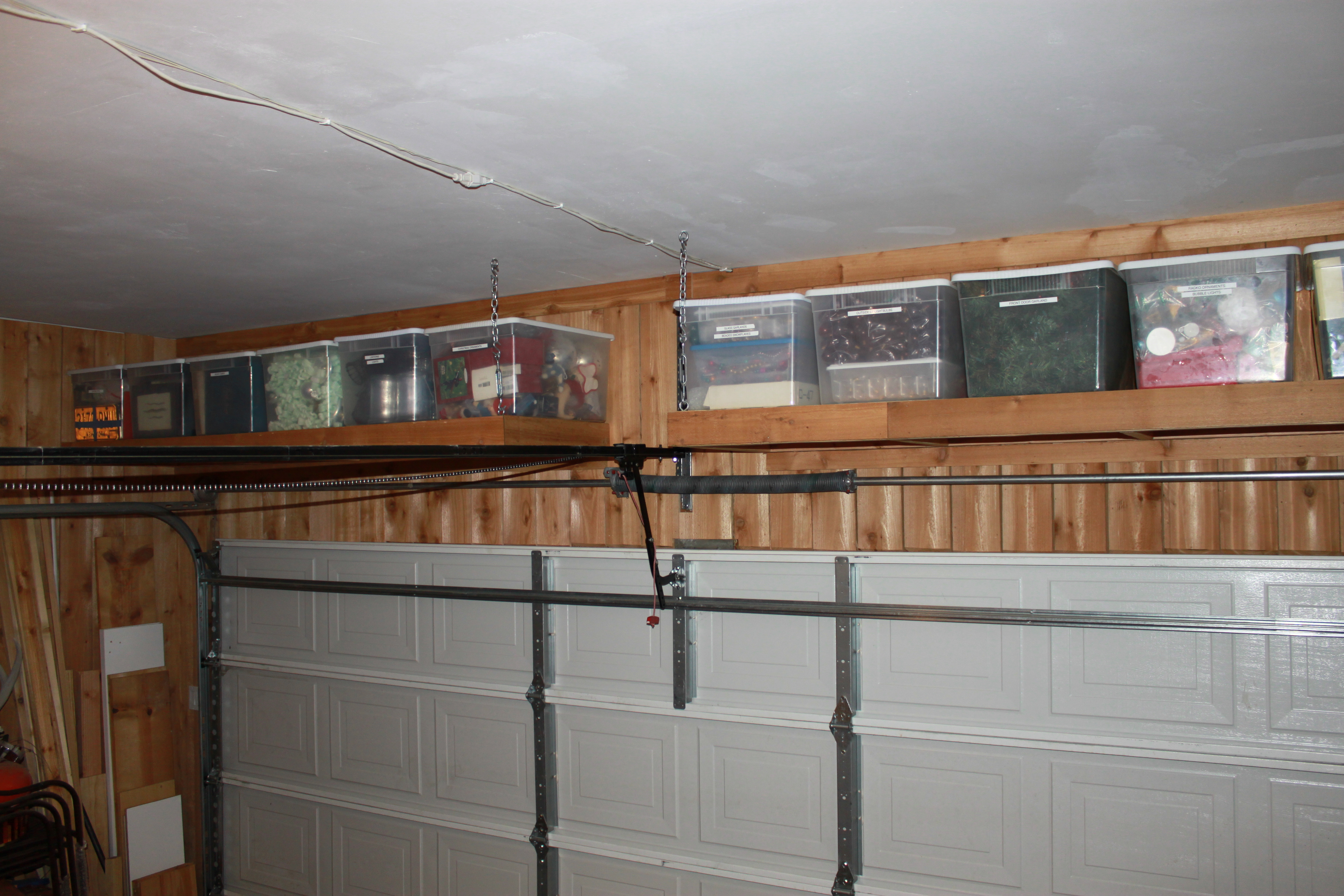 How to Build Garage Shelves : Wood Garage Shelves DIY