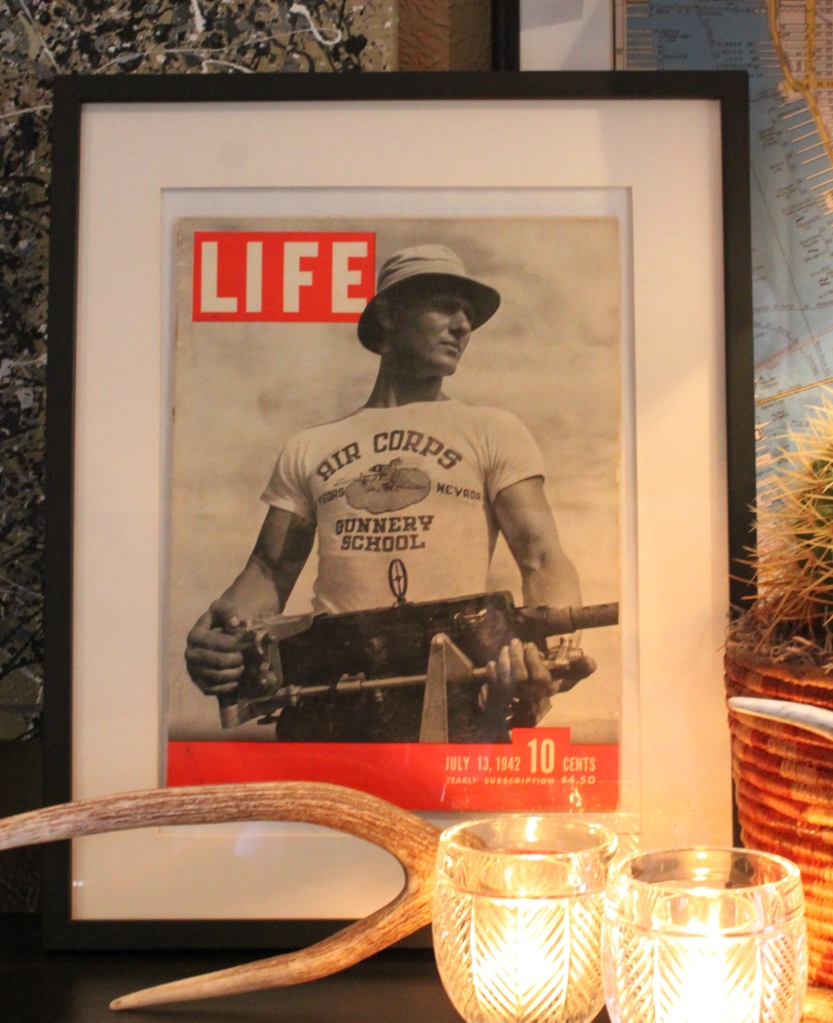 Life Magazine from 1942 in Ikea Frame