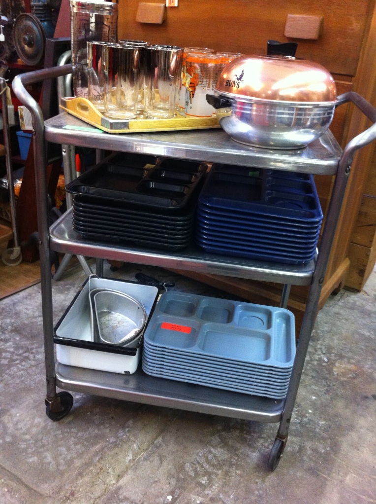 Stainless Steel Rolling Bar Cart
