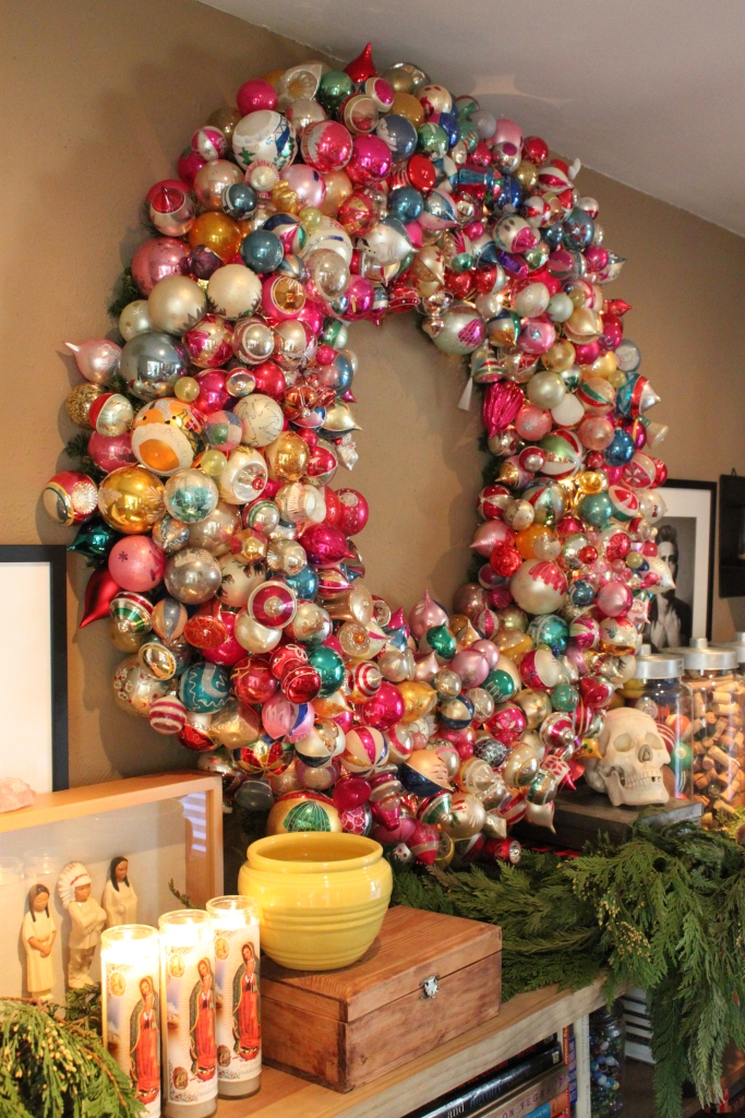 The Big Vintage Ornament Wreath for 2014
