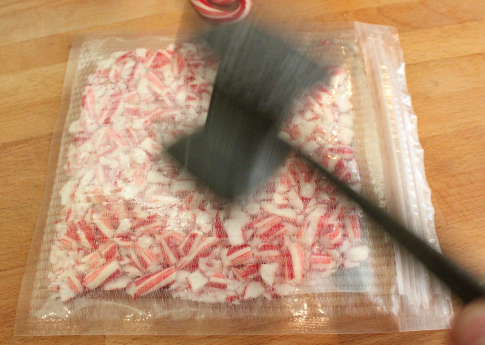 Use a Meat Tenderizer to Smash the CAndy Canes