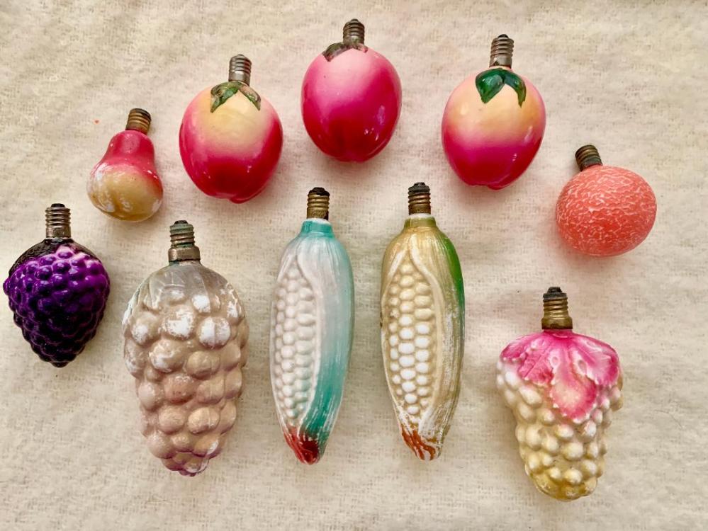 Figural Bulb Fruits and Veggies